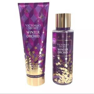 Victoria's Secret “WINTER ORCHID” Fragrance Mist 8.4 oz & Lotion 8 oz Set